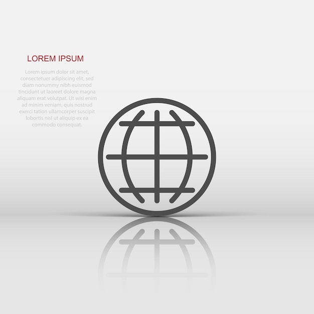 Elija o cambie el icono de idioma Ilustración vectorial Concepto de negocio globo pictograma de comunicación mundial