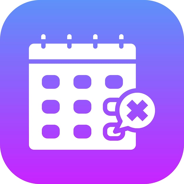 Eliminar la ilustración del icono del vector de eventos del conjunto de iconos de hora y fecha