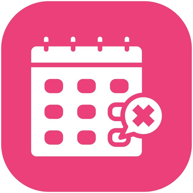 Eliminar la ilustración del icono del vector de eventos del conjunto de iconos de hora y fecha