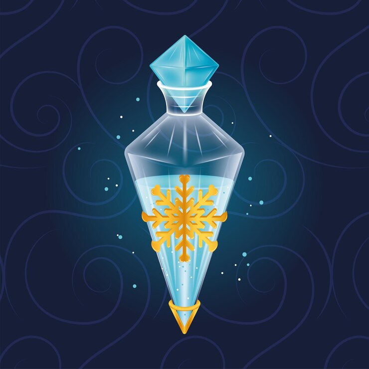 Vector elixir de poción mágica de color aislado vector