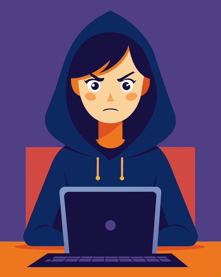 Vector ella miró fijamente a la pantalla de la computadora su mente completamente bajo el control de la piratería