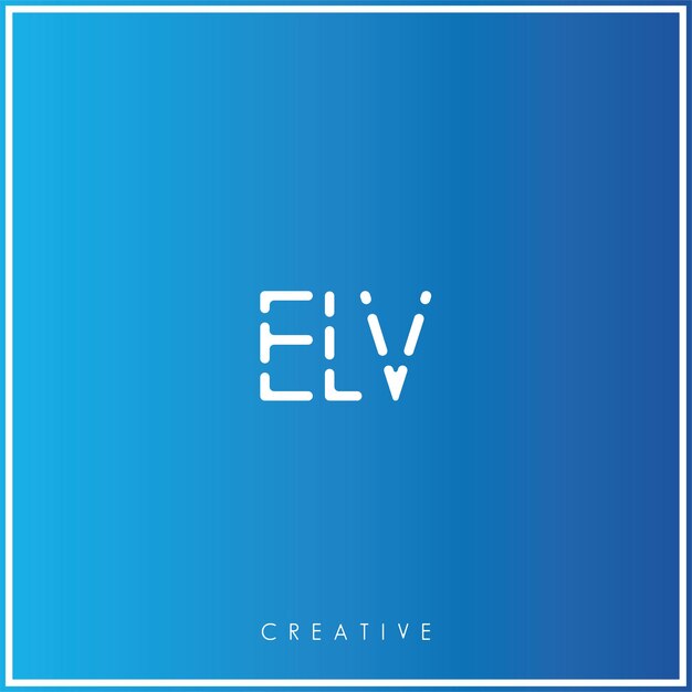 Vector elv premium vector último diseño de logotipo diseño creativo de logotipo ilustración vectorial logotipo mínimo monograma