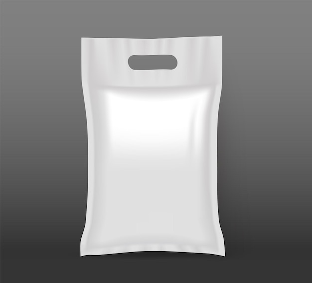 Embalaje de plástico rectangular blanco para alimentos