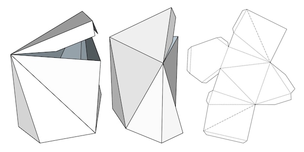 Embalajes para regalos, productos y alimentos. ilustración de vector de una caja de cartón. plantilla de paquete. maqueta minorista blanca aislada.