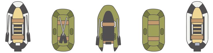 Vector embarcación neumáticaeps 10