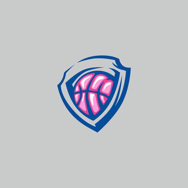 Vector emblema de baloncesto