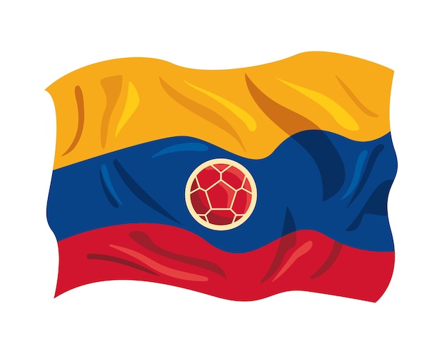 emblema de la bandera del fútbol colombiano