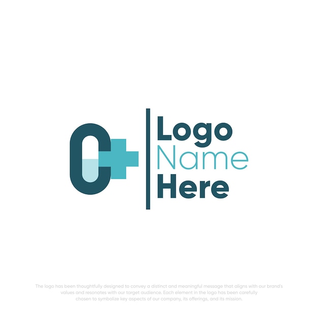 Emblema de la clínica médica del logotipo del cuidado de la salud de las personas