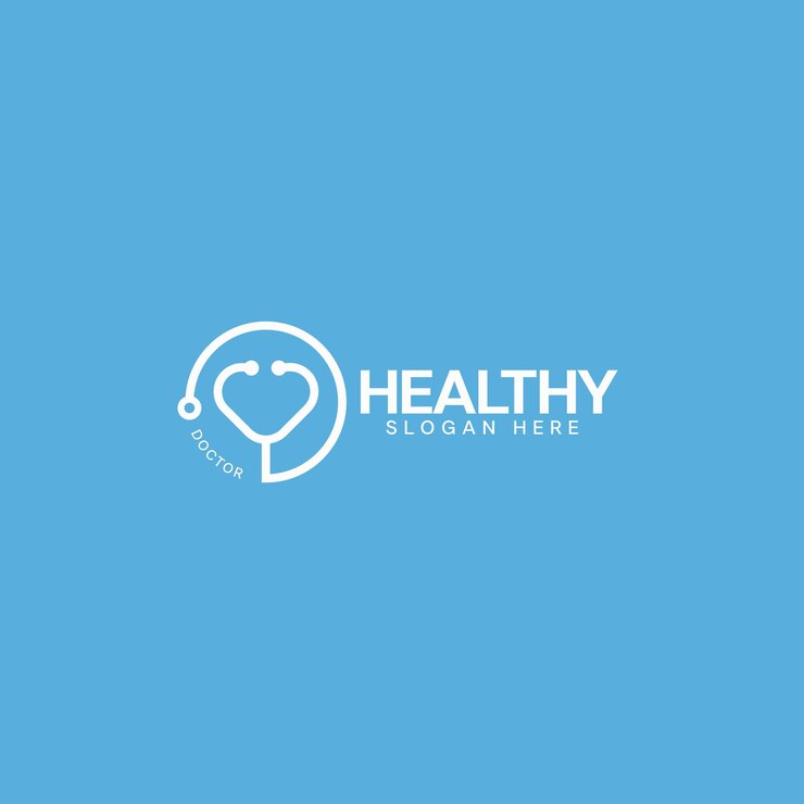 Vector emblema de la clínica médica