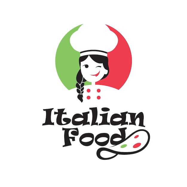 emblema de comida italiana