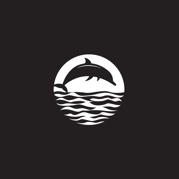 emblema de delfines saltando