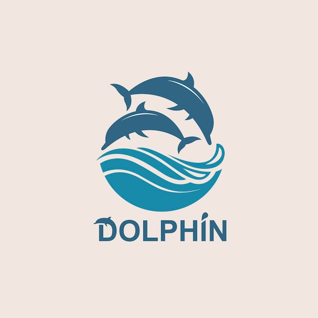 emblema de delfines saltando