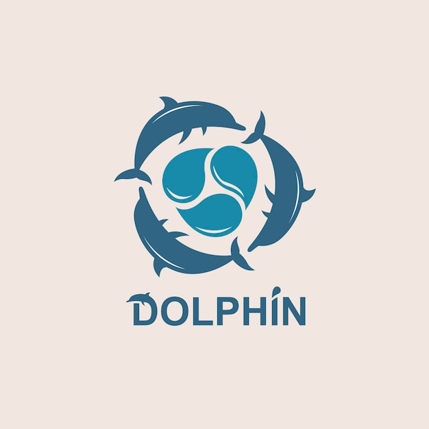 emblema de delfines saltando