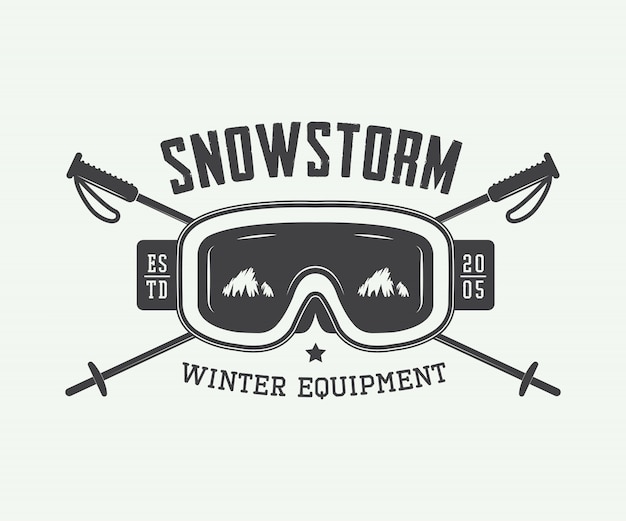 emblema de deportes de invierno Nevada