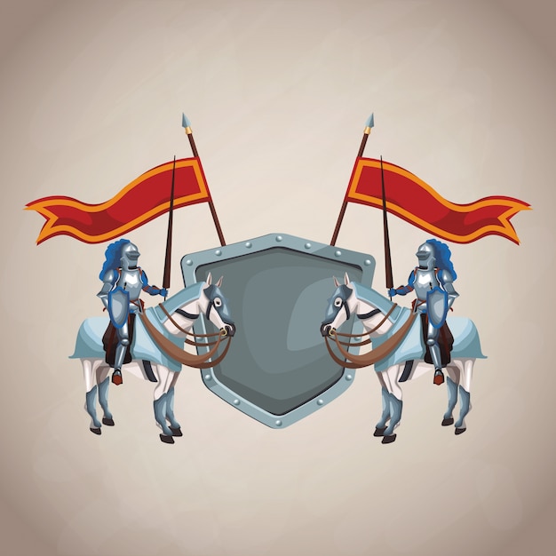 Emblema del ejército medieval