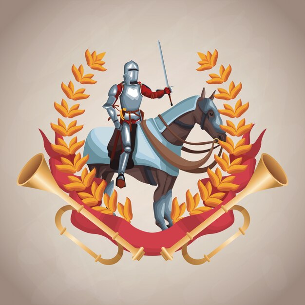 Emblema del ejército medieval