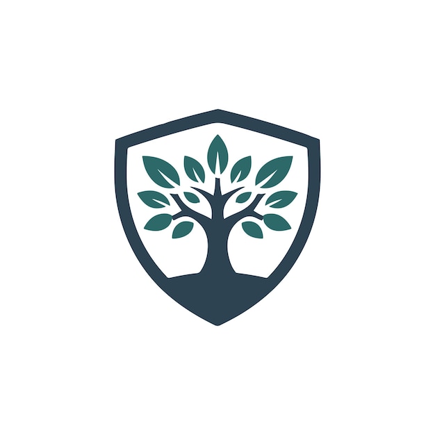 Emblema escudo con árbol