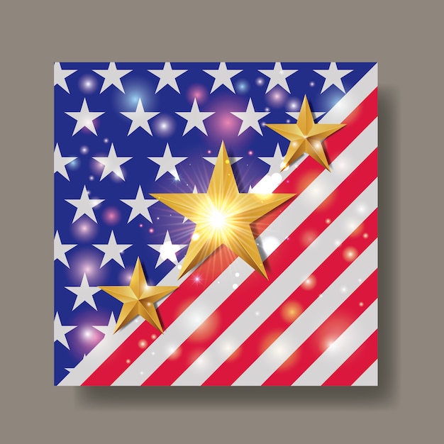 Vector emblema de los estados unidos de américa