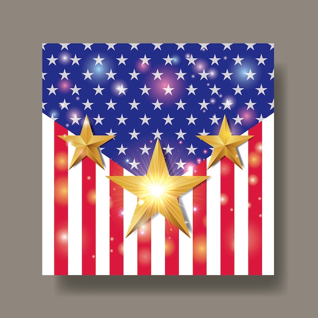 Vector emblema de los estados unidos de américa