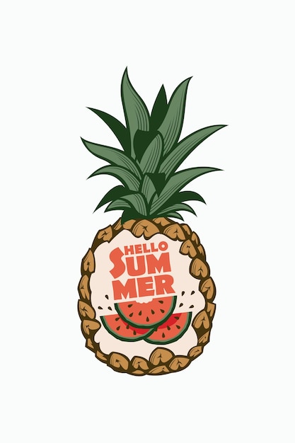 Emblema de fruta de piña