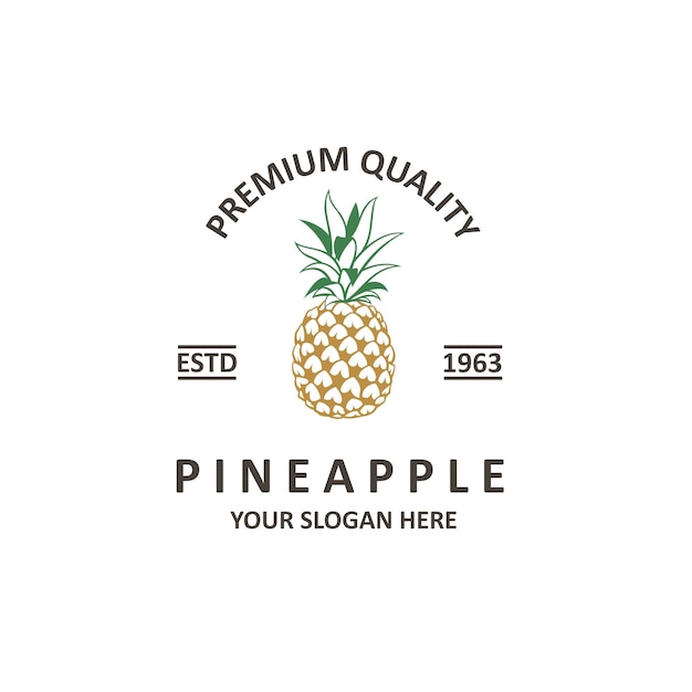 emblema de fruta de piña