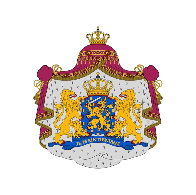 Emblema de la heráldica del escudo de armas de los Países Bajos