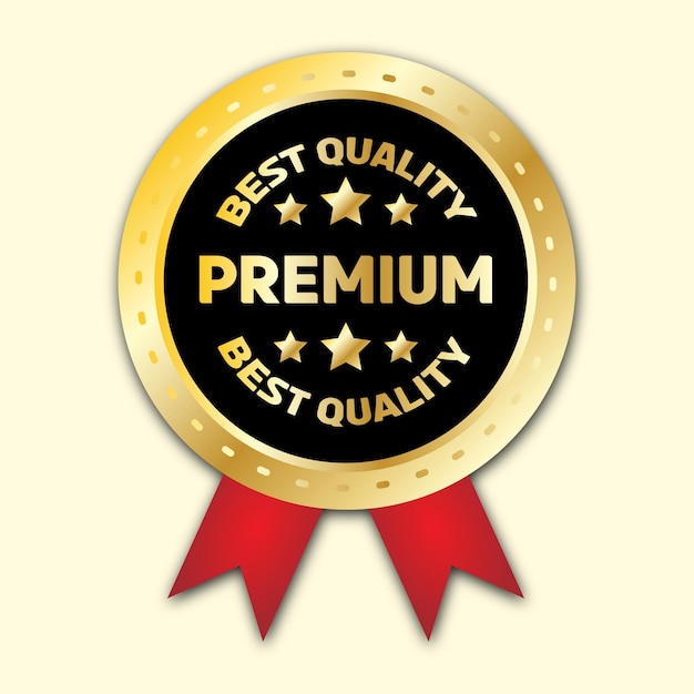 Emblema de la insignia de la mejor calidad premium