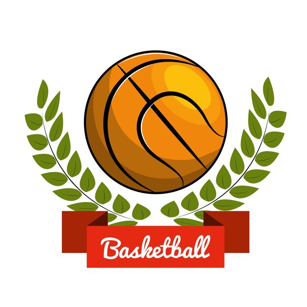 emblema jugar baloncesto icono