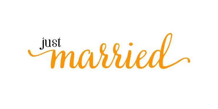 Vector emblema de letras de boda caligrafía moderna elementos de diseño hechos a mano para la boda