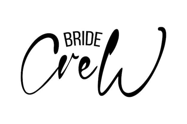 Emblema de letras de boda Caligrafía moderna Elementos de diseño hechos a mano para su boda