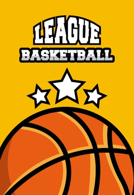 Emblema de la liga de baloncesto clásico