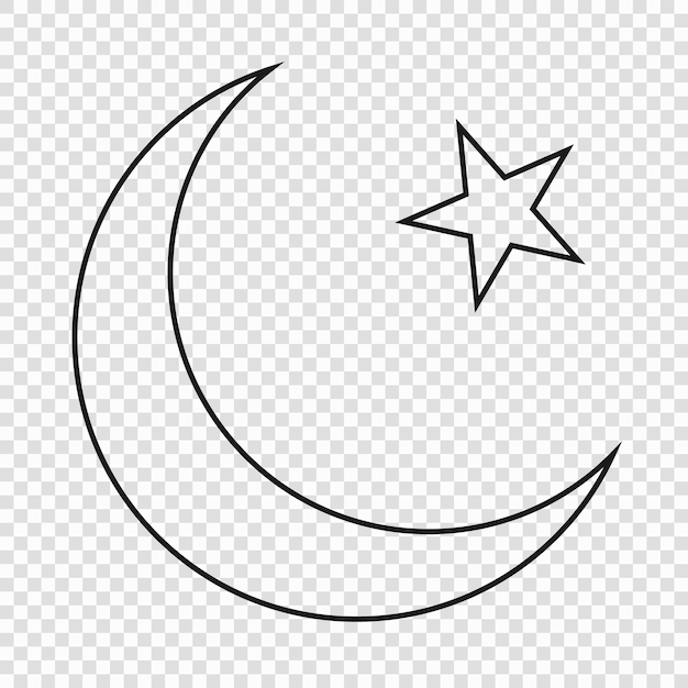 Emblema de línea delgada de Pakistán