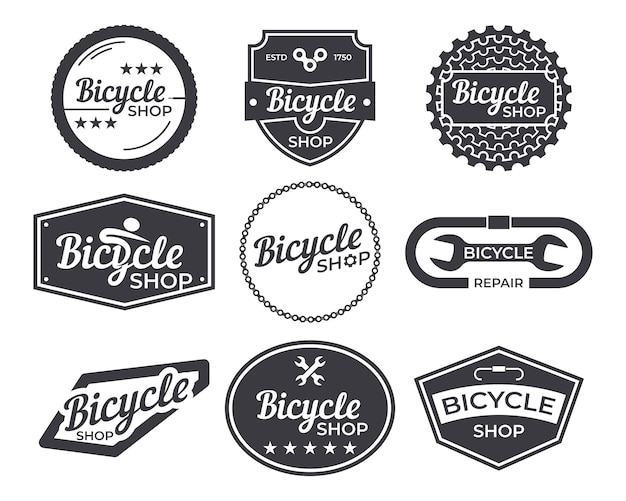 Emblema de logo de bicicleta vintage