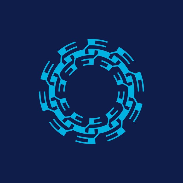 emblema de marco ornamental circular moderno