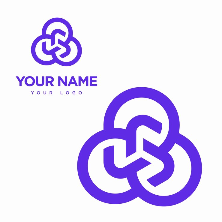 Vector emblema profesional moderno con una imagen de una esfera