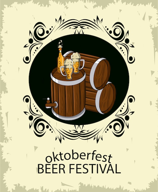 Emblema redondo oktoberfest