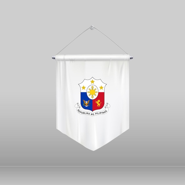 Vector emblema de la república de las filipinas escudo de la república de filipinas