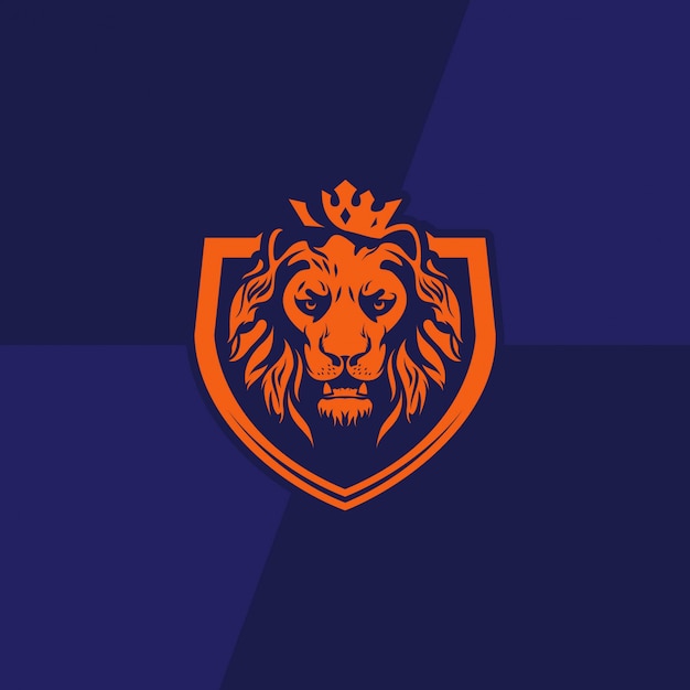 Vector emblema del rey león