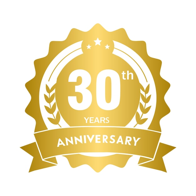Emblema del tema dorado del 30 aniversario