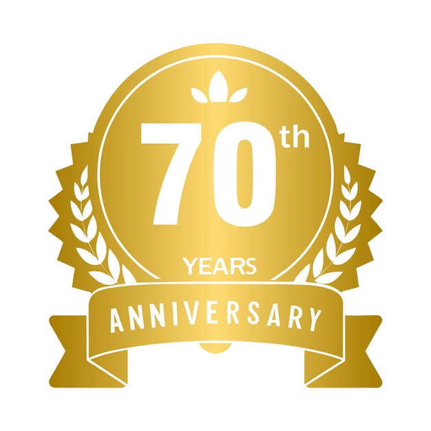 Emblema del tema dorado del 70 aniversario