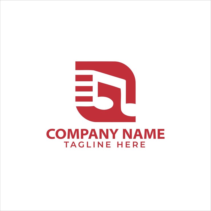 Vector emblema de la tienda de notas musicales