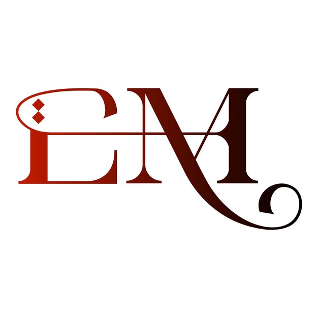 emblema tipografía monograma inicial símbolo de lujo icono sencillo letra diseño de logotipo