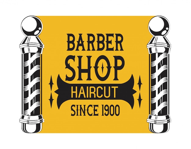 Emblema vintage Barbershop