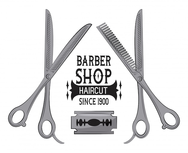 Emblema vintage Barbershop