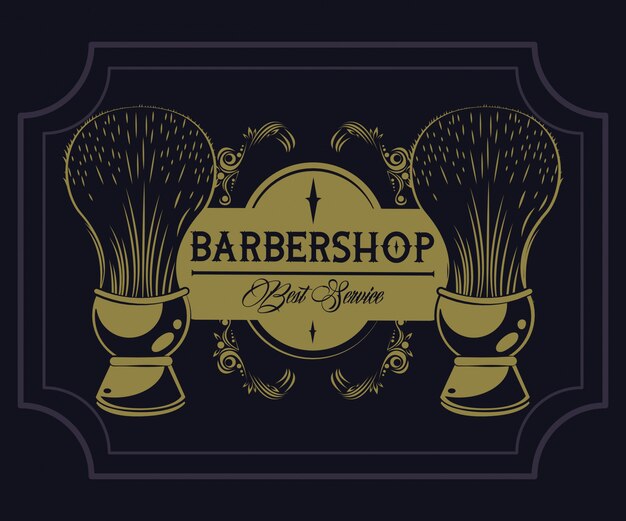 Emblema vintage Barbershop