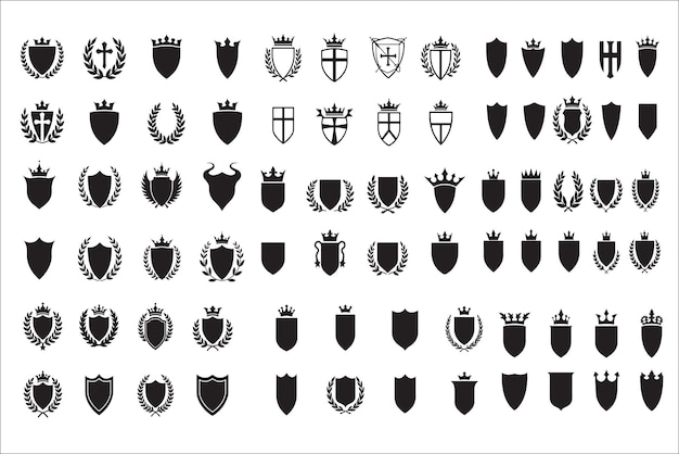 Emblemas heráldicos elegantes