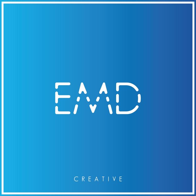 EMD Premium Vector último diseño de logotipo diseño creativo de logotipo vector ilustración monograma de logotipo mínimo