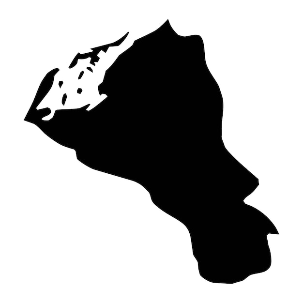 Emirato de Umm Al Quwain mapa división administrativa de los Emiratos Árabes Unidos Ilustración vectorial