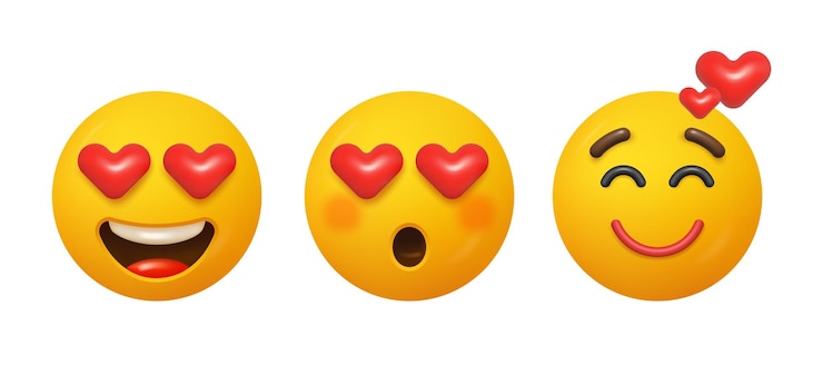 Vector emociones en el amor que expresan afecto afecto