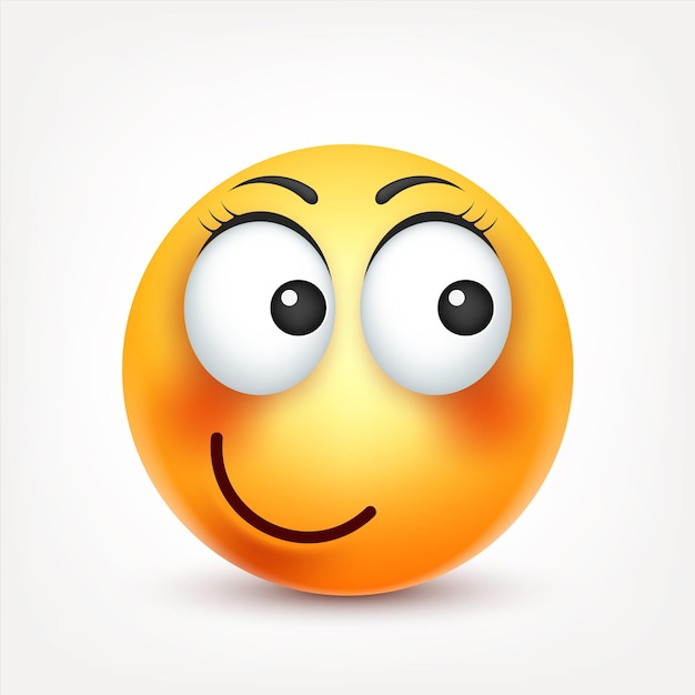 Emoji cara amarilla con emociones emoji realista triste o feliz emoticon enojado estado de ánimo personaje de dibujos animados